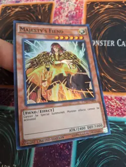 Yugioh Majesty's Fiend CT12-EN004 Super Rare Limited Lightly Played - Image 2