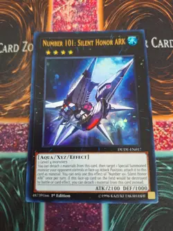 Yugioh Number 101: Silent Honor ARK DUDE-EN017 Ultra Rare 1st Edition Near Mint - Image 1