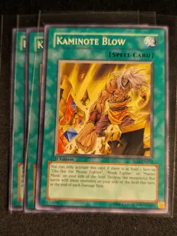 Yugioh - 3x Kaminote Blow TLM-EN042 1st Edition Common NM - Image 1