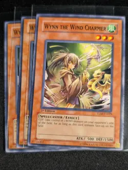 Yugioh - 3x Wynn The Wind Charmer TLM-EN029 1st Edition Common NM - Image 1
