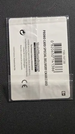 Special Delivery Charizard Pokemon Center Promo Card Sealed SWSH075 IN HAND - Image 2