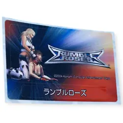 Sony PlayStation 2 PS2 Rumble Roses Official Japanese Memory Card Sticker - Image 1
