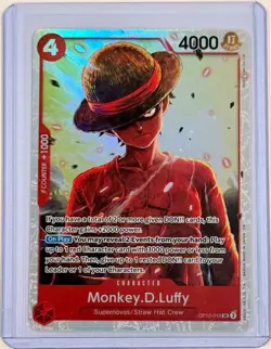2025 One Piece Monkey D. Luffy #OP12-015 Legacy of the Master Super Rare English - Image 1