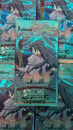 1X LIGHT BAKEMONOGATARI BOOSTER PACK BM/S15 WEISS SCHWARZ ENGLISH 2014 SEALED - Image 1