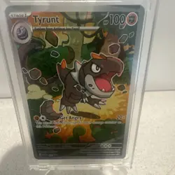 Pokemon Tyrunt Stage 1 100 HP Get Angry Dinosaur TCG Card English - Image 1