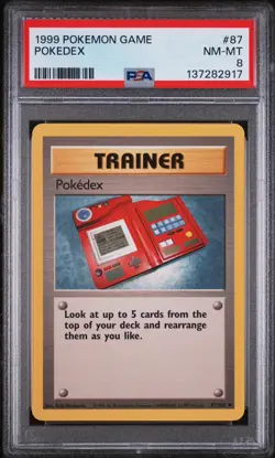 1999 POKEMON GAME POKEDEX 87/102 PSA NM-MT 8 CARD - Image 1