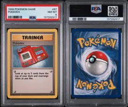 1999 POKEMON GAME POKEDEX 87/102 PSA NM-MT 8 CARD - Image 2