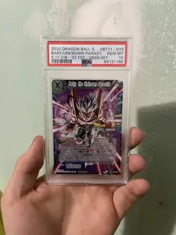 Dragon Ball Super Card Game Baby, the Unknown Parasite BT11-033 SR PSA 10 - Image 1
