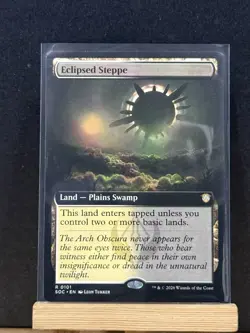 SHIPS TODAY MTG Eclipsed Steppe (0101) Extended Art Secrets Of Strixhaven Card - Image 1