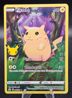 Pikachu 005/025 Pokemon Celebrations Full Art 25th Anniversary - NM Card! - Image 1