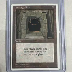 Howling Mine Core Set 4th Edition Rare Artifact Mark Poole MTG Card 1995 - Image 1