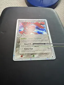 Pokemon Card Vintage Scizor ex 108/115 Unseen Forces Holo Silver Border - Image 2