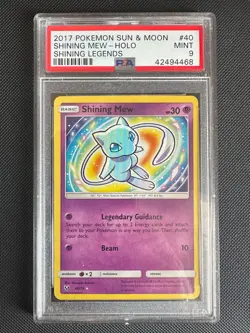 PSA 9 Shining Mew 40/73 Shining Legends Pokemon Card - Image 1