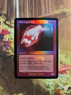 Ball Lightning 30th Anniversary Edition MTG promo foil 1994 stamped - Image 1