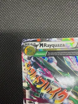 M Rayquaza EX 76/108 Ultra Rare HOLO Pokemon Card XY Roaring Skies NM - Image 2