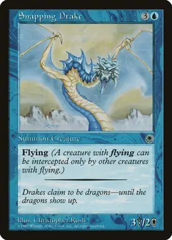 MTG Snapping Drake ** Portal ** English (NM) - Image 1