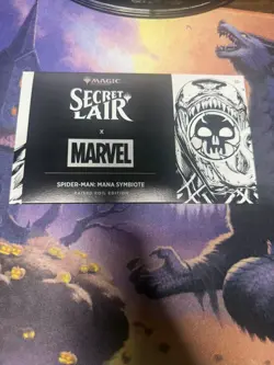 MTG Secret Lair Marvel's Spider-Man Mana Symbiote Raised Foil Edition New Sealed - Image 1