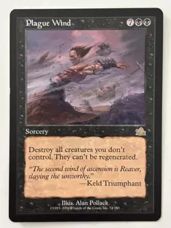 Plague Wind Prophecy Light Play MTG Magic the Gathering - Image 1
