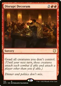 X 1 Disrupt Decorum CLB 789 Commander Legends MTG Magic The Gathering - Image 1