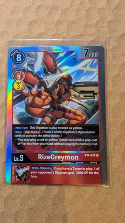Digimon Card Game | RizeGreymon BT4-017 SR | Englisch | TCG - Image 1