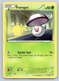 Pokemon Foongus Dragons Exalted DRX 17/124 LP - Image 1
