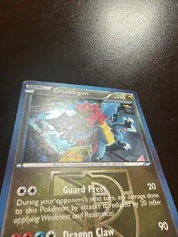 Druddigon 94/135 Cracked Ice Holo Rare DMG Pokemon TCG Black & White Plasma Stor - Image 2