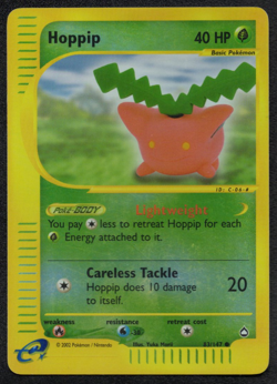 Hoppip 83/147 Pokemon Card WOTC Aquapolis Reverse Holo | Light Play - Image 1