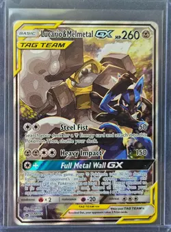 Lucario & Melmetal GX Promo SM192 Sun & Moon 2019 Pokemon Card TCG Tag Team - Image 1