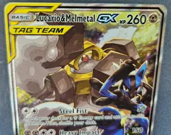 Lucario & Melmetal GX Promo SM192 Sun & Moon 2019 Pokemon Card TCG Tag Team - Image 4