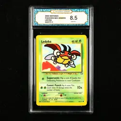 TQG 8.5 NM-MT+ 2000 Pokemon ENG Ledyba #63/111 C - Image 1