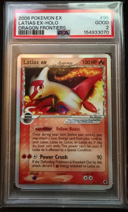 2006 Pokemon Ex Dragon Frontiers Holo Latias Ex #95/101 Delta Speices - PSA 2 - Image 1