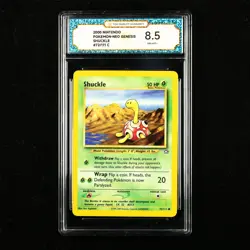 TQG 8.5 NM-MT+ 2000 Pokemon ENG Shuckle #72/111 C - Image 1