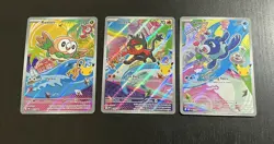 Pokemon TCG First Partner Illustration Collection Alola: Rowlet, Litten, Popplio - Image 1
