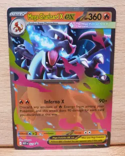 Mega Charizard X Ex Ascended Heroes Black Star Promo Holo Foil #29 Pokemon NM - Image 1