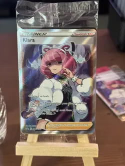 Pokemon TCG Klara SWSH Black Star Promo SWSH302 Holo Full Art Pack Sealed - Image 1