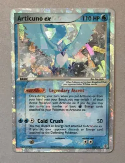 Pokemon TCG Articuno EX 114/112 Fire Red & Leaf Grean Holo Secret Rare 2004 - Image 1