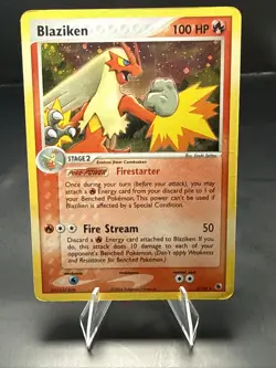 Pokemon Rare Pokemon Blaziken Holo, 3/109 - Ruby and Sapphire TCG - Image 1