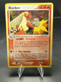 Pokemon Rare Pokemon Blaziken Holo, 3/109 - Ruby and Sapphire TCG - Image 2