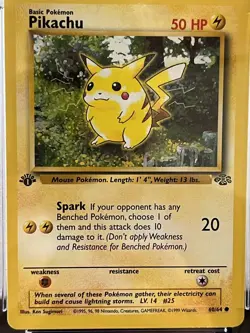 Pokemon 1st Edition Pikachu CGC 8.5 60/64 Jungle - Image 2