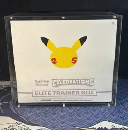 Pokemon TCG Celebrations Elite Trainer Box New & Sealed with Acrylic Case - Image 1