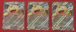 Pokemon TCG Perfect Order Meowth EX 062/088 NM X3 - Image 1
