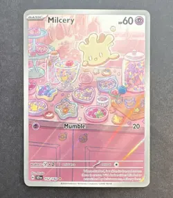 Pokemon TCG Milcery 152/142 Sv07: Stellar Crown Illustration Rare Holo 60HP - Image 1