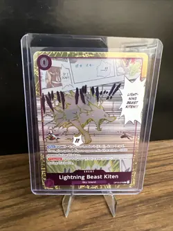 One Piece TCG OP15 Lightning Beast Kiten Dash Pack Alt Art Foil English NM🔥🔥 - Image 1