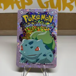 Bulbasaur #1 - Vintage Vending Machine Prism Sticker 2000 - Pokemon Card - Image 1