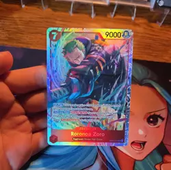 One Piece TCG Roronoa Zoro SR Foil OP15/EB04 English NM 💎 - Image 1