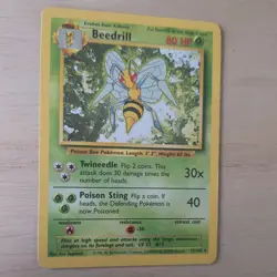 BEEDRILL 17/102 POKEMON CARD (BASE SET) - Image 3