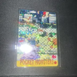 Vintage Pocket Monster Holo Prism Sticker Card *RARE* *MINT*Assorted Pokemon #48 - Image 2