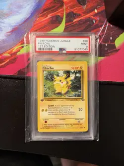 Pokemon Pikachu Jungle 60/64 1st Edition PSA 9 Graded Card - Image 1