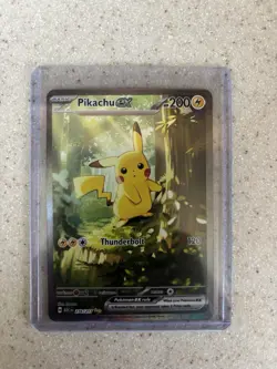 Pokemon Pikachu EX Full Art Holo Rare 200 HP Card 276/217 ASC EN - Image 1