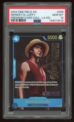 2024 One Piece Monkey.D.Luffy Premium Card Collection LA ED #P-055 PSA 10 - Image 1